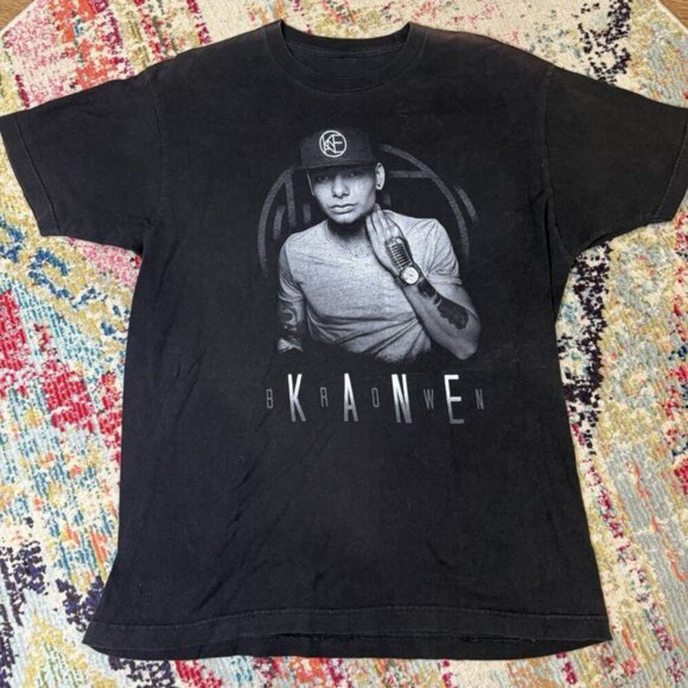 Kane Brown Live Tour T-Shirt Mens Large Black Graphic Cotton Country Pop Merch